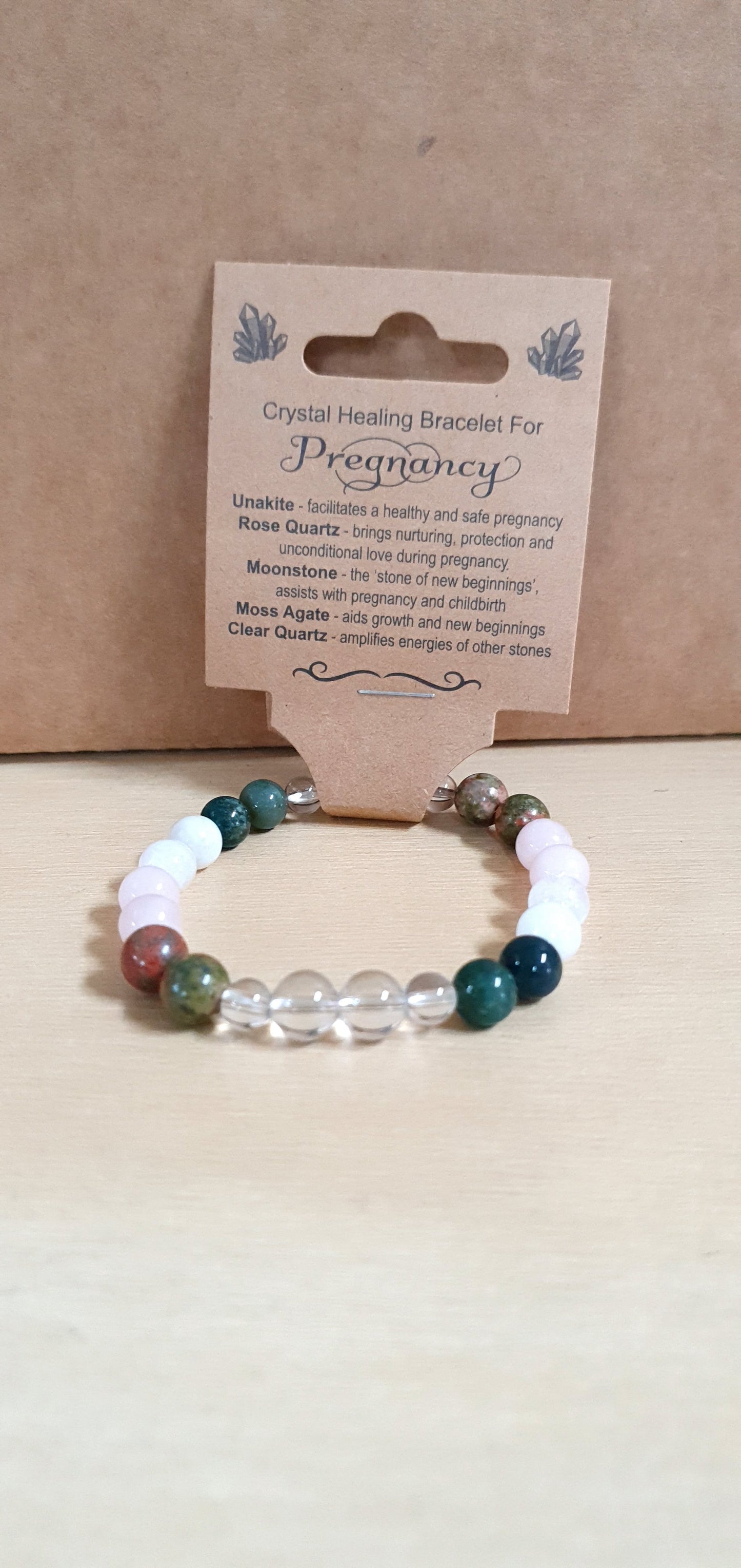 Bracelet Crystal Healing Pregnancy Made By Earth