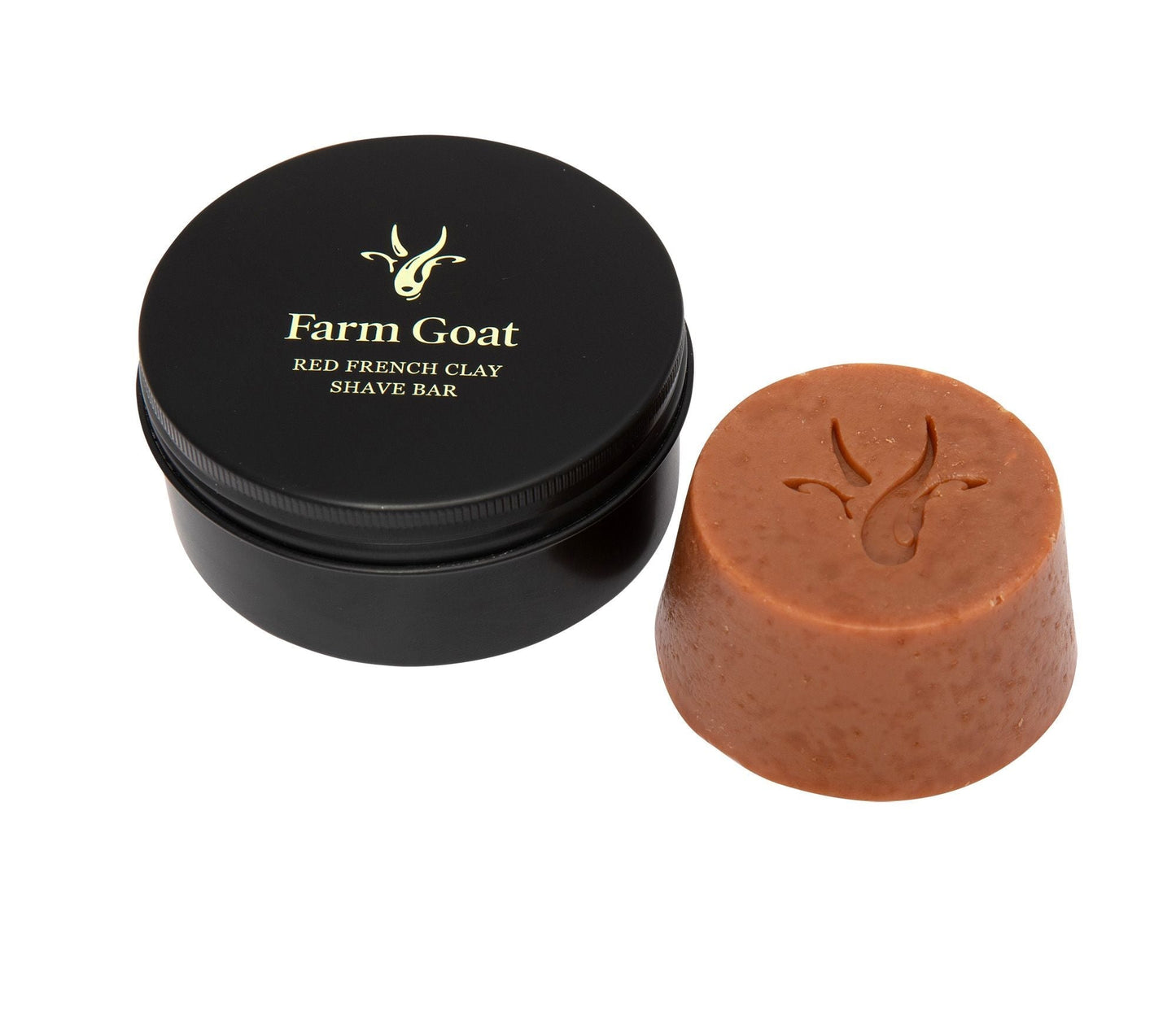 Bar Red Clay Shave and Travel Tin General Farm Goat 