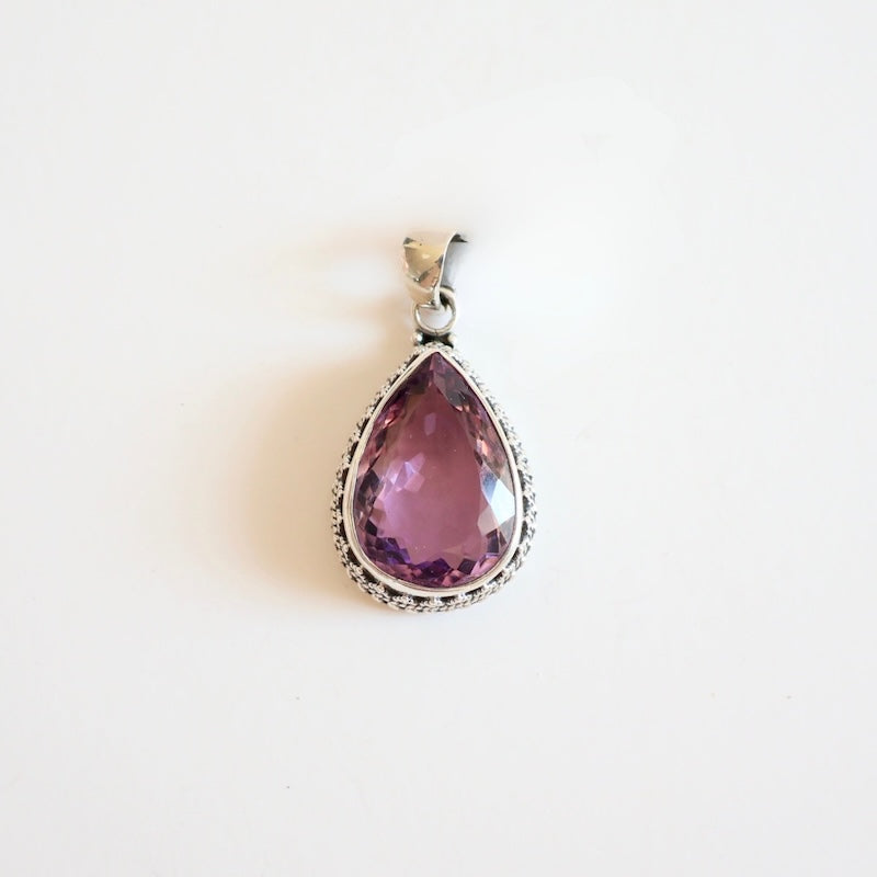 Sterling Silver Pendant - Amethyst