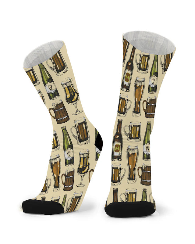 Socks Bamboo Pattern Unisex Larger & Wider