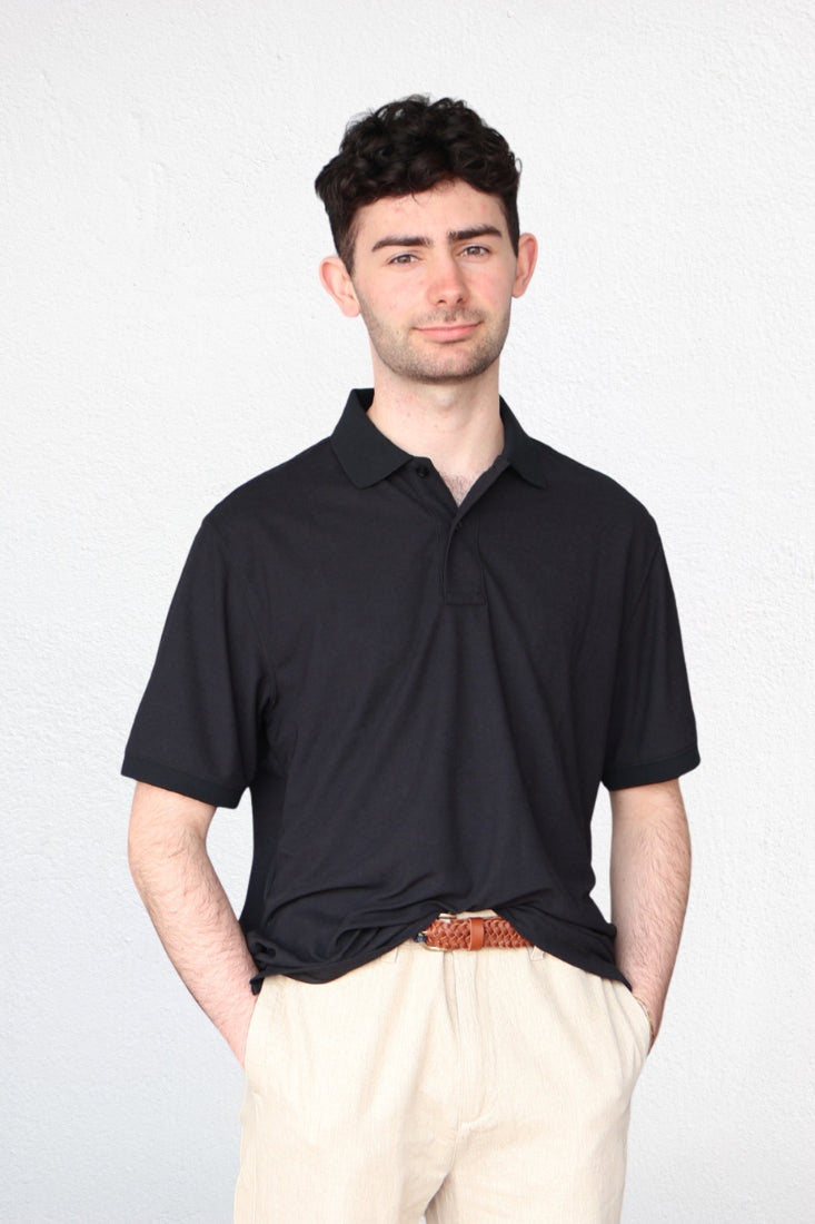 Men's ETL Seawool Polo Shirt - Jet Black