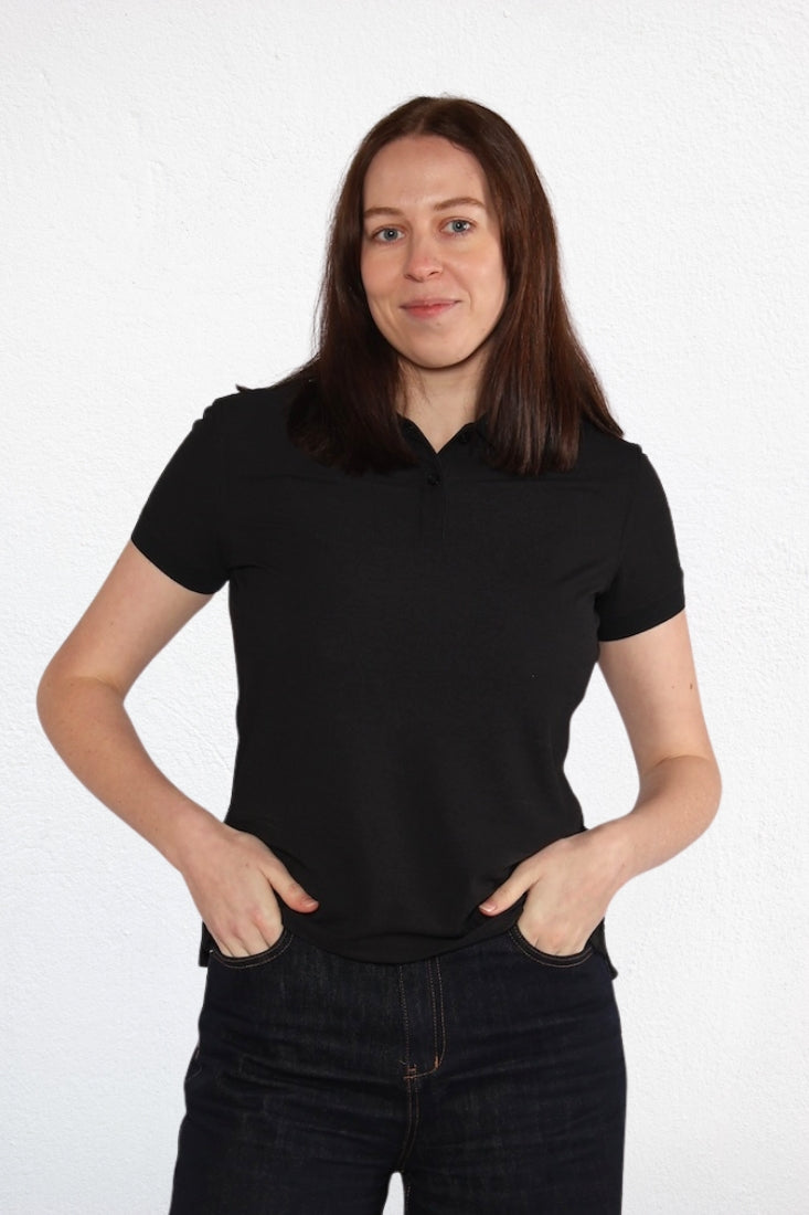 Women's ETL Seawool Polo Shirt - Jet Black