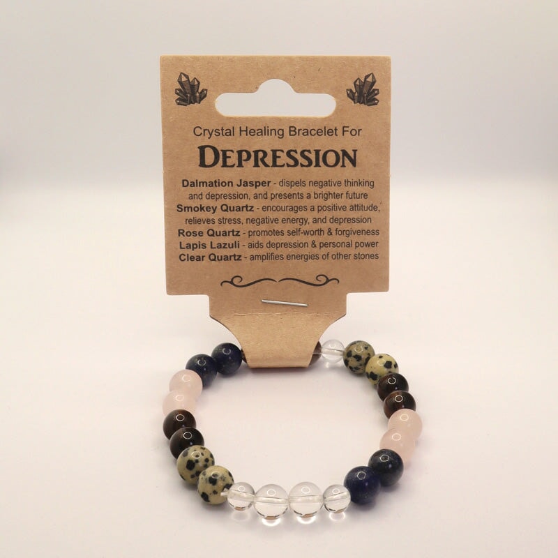 Bracelet Crystal Healing Depression Made By Earth