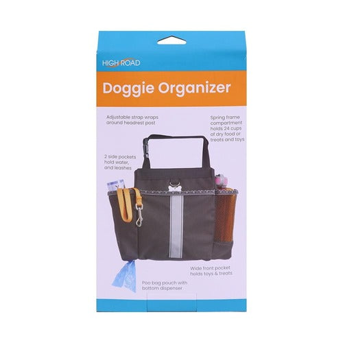 Doggie organiser in cardboard packaging on white background