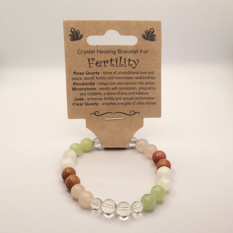 Bracelet Crystal Healing Fertility Made By Earth
