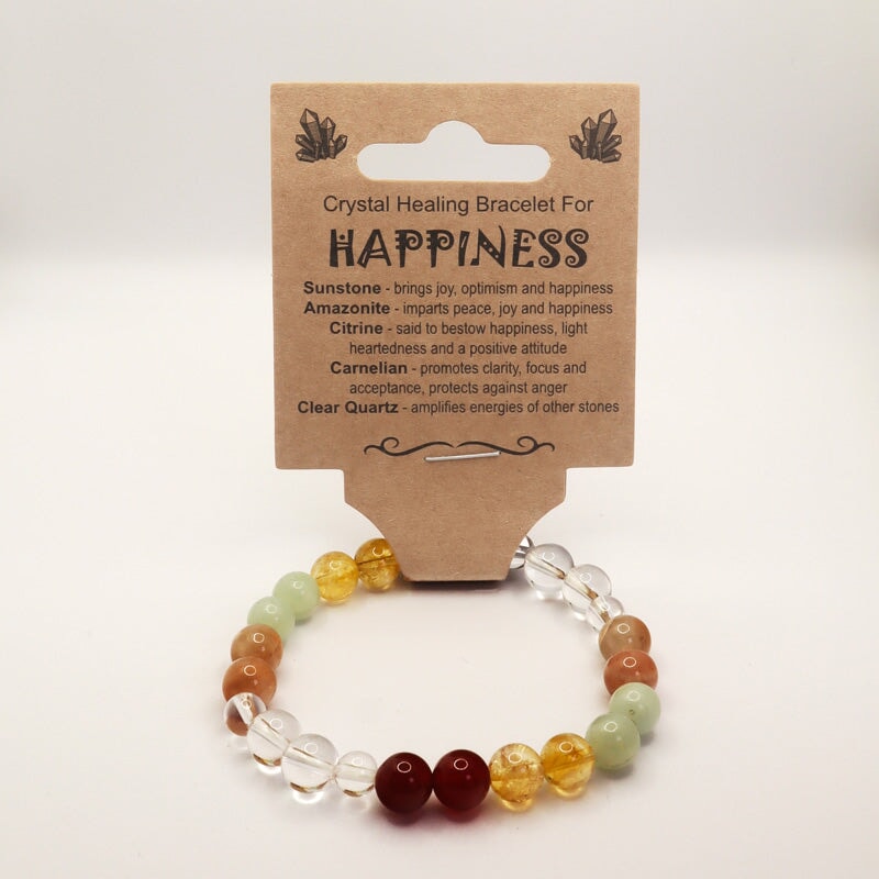 Bracelet Crystal Healing Happiness Made By Earth