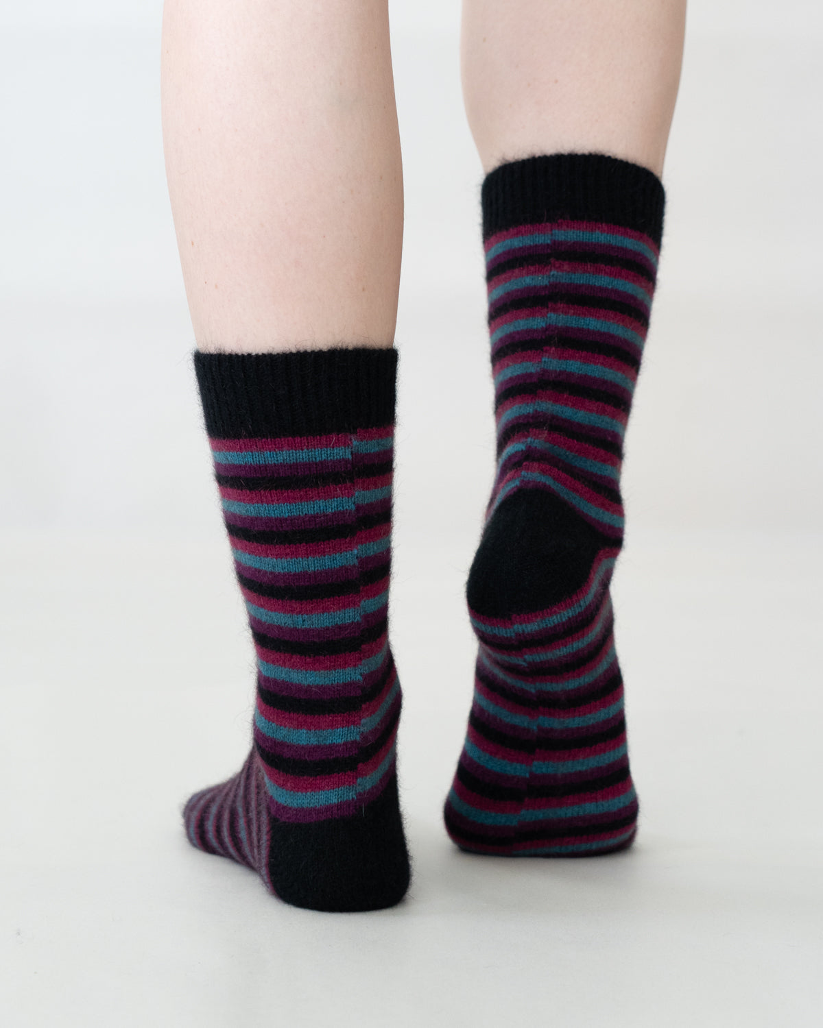 Sock Possum Merino Stripe Jewel