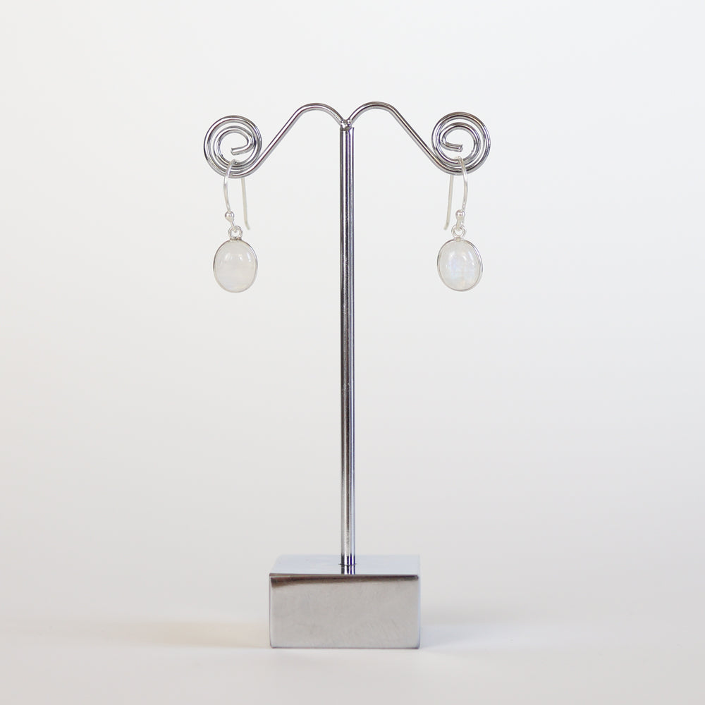 Moonstone Silver Earrings