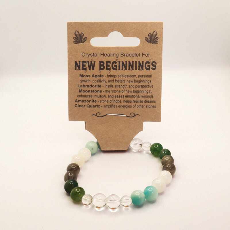 Bracelet Crystal Healing New Beginnings Made By Earth