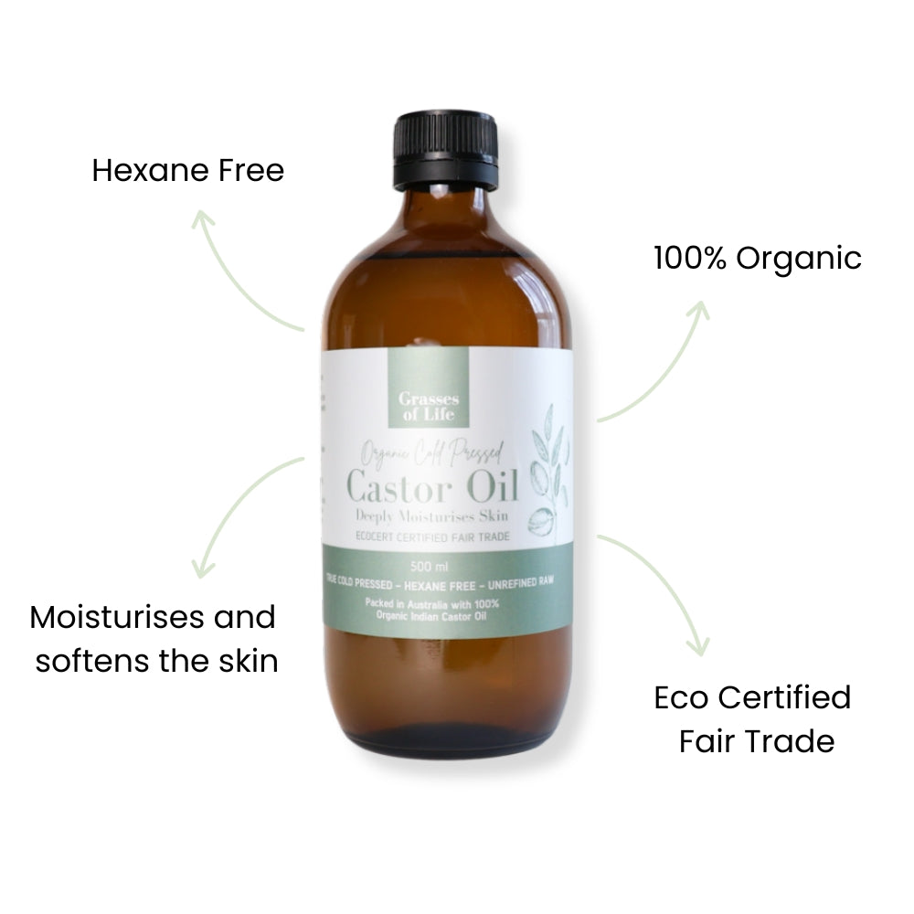 Organic Cold Pressed Castor Oil