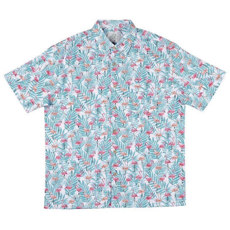 Shirt Bamboo Mens - Flamingo General Kingston Grange S Flamingo