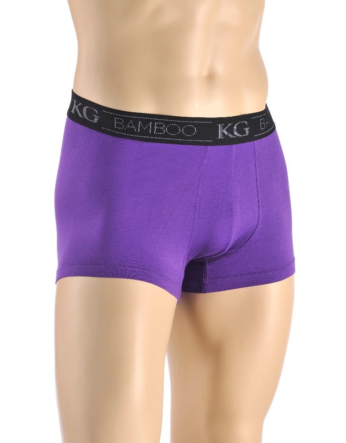 Men's purple bamboo boxers