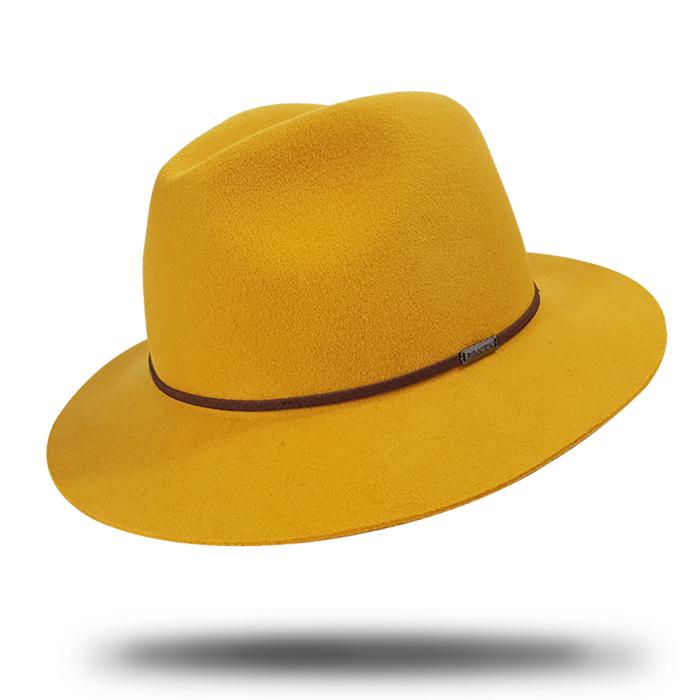 Hat Felt Fedora SF785 General Hatworld Mustard