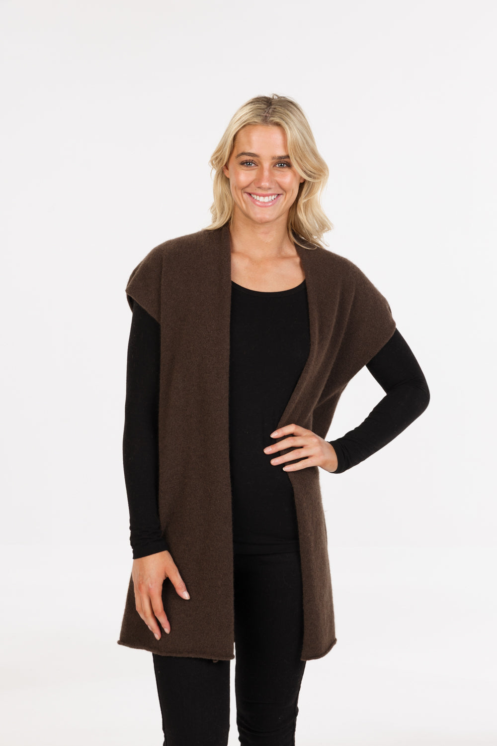 Woman's berry possum merino jacket at Earth to Life