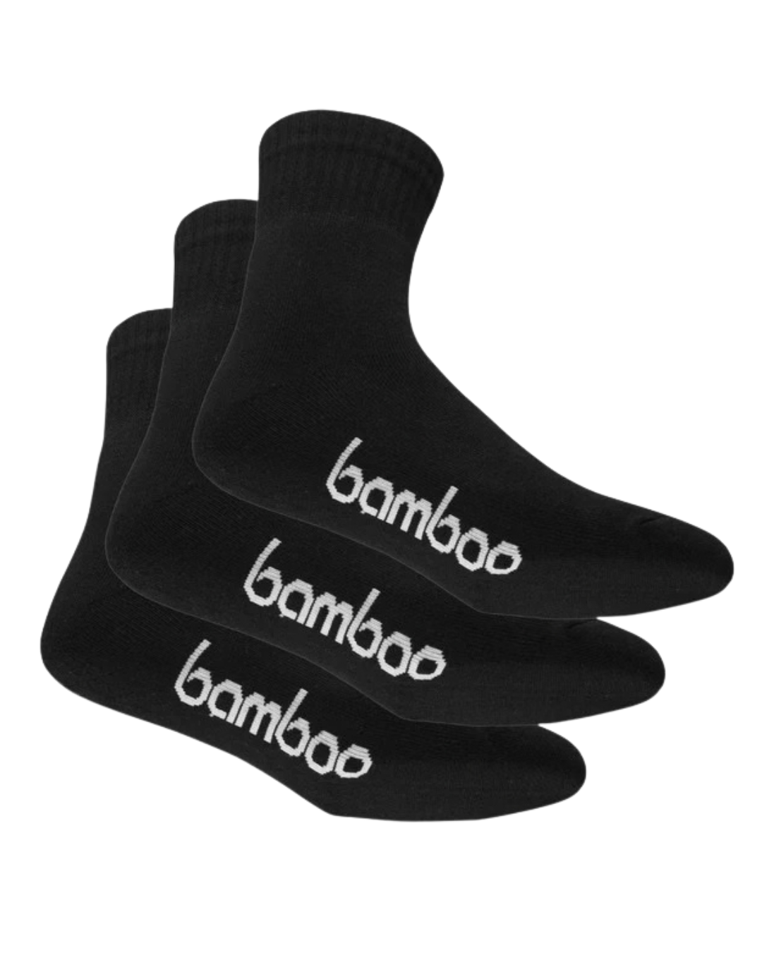 Bamboo Sports Crew Socks 3 Pk