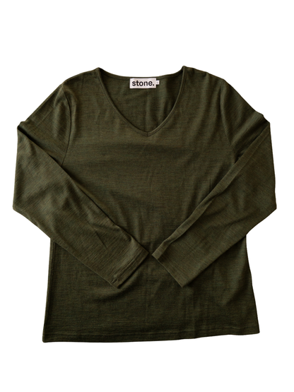 Women's Merino V-Neck Top