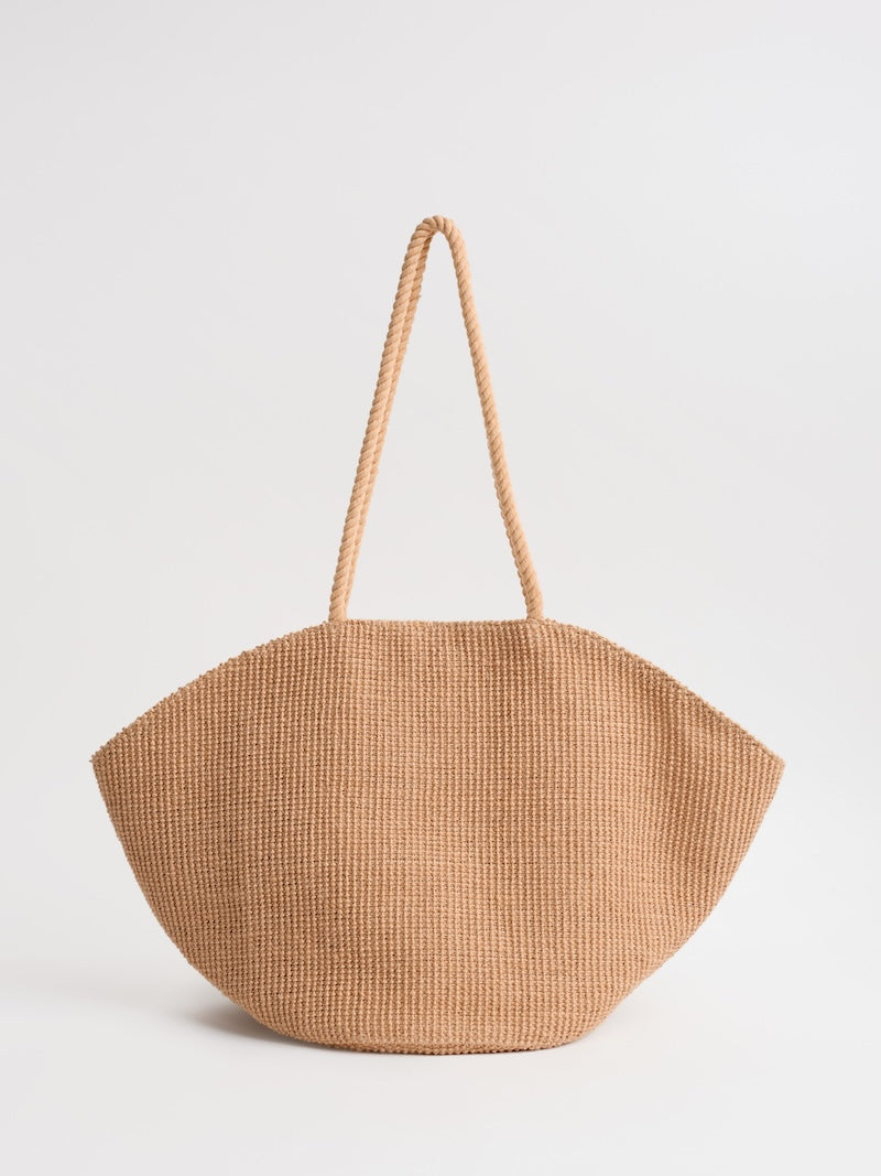 Alkanet Jute Clam-Shaped Bag