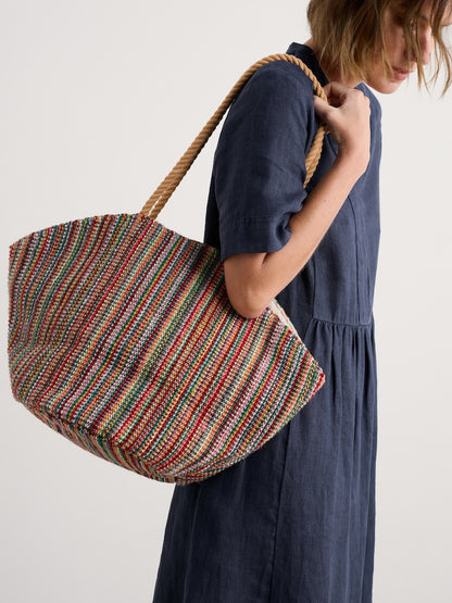 Alkanet Jute Clam-Shaped Bag