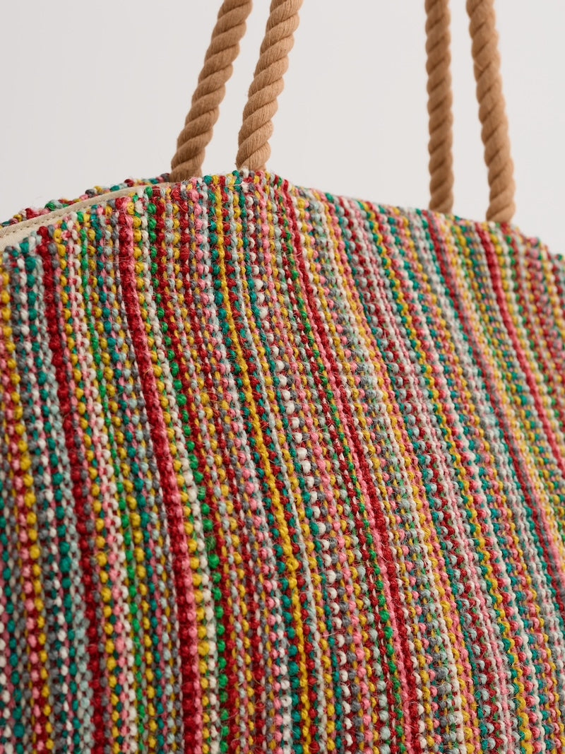 Alkanet Jute Clam-Shaped Bag