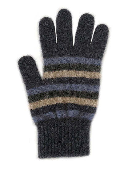 Gloves Possum Merino Striped General Lothlorian S Denim Stripe 