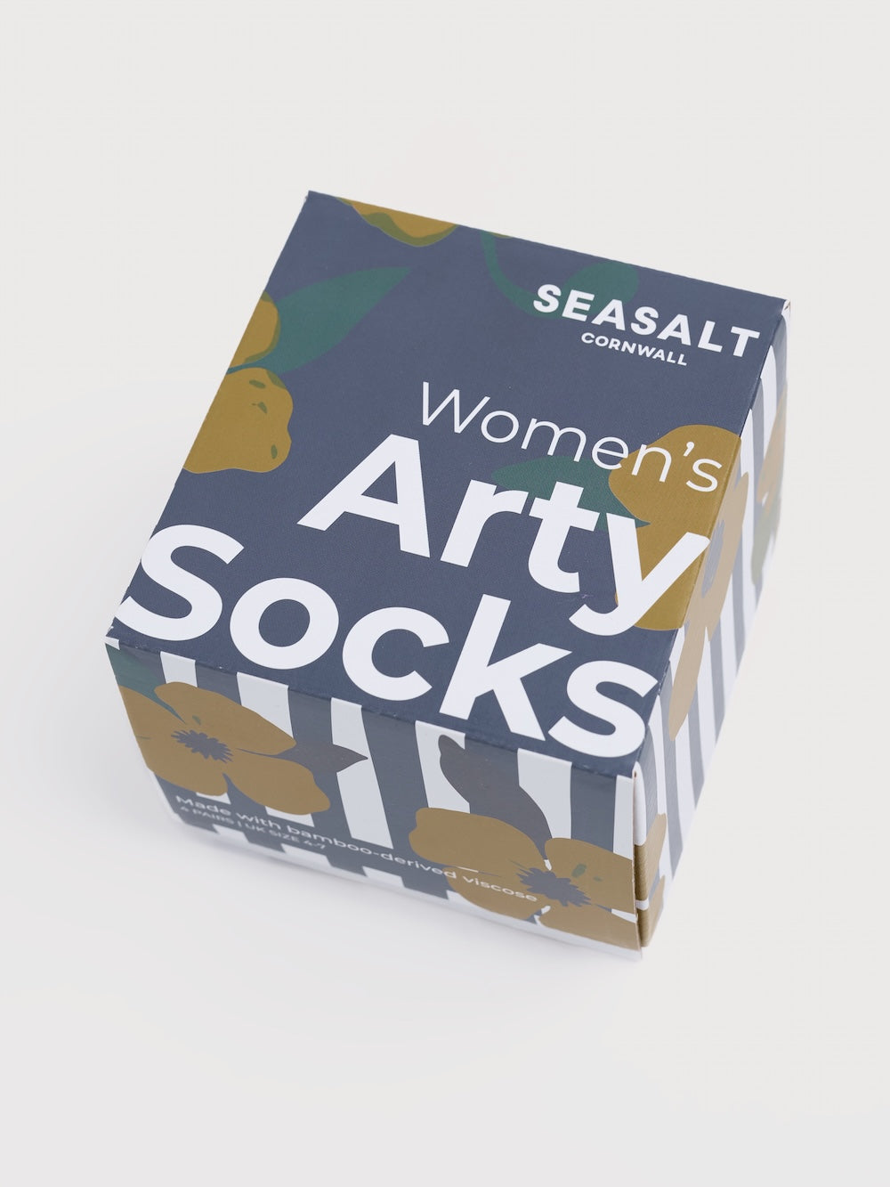 Box of Seasalt Cornwall Women's Arty Socks on a white background