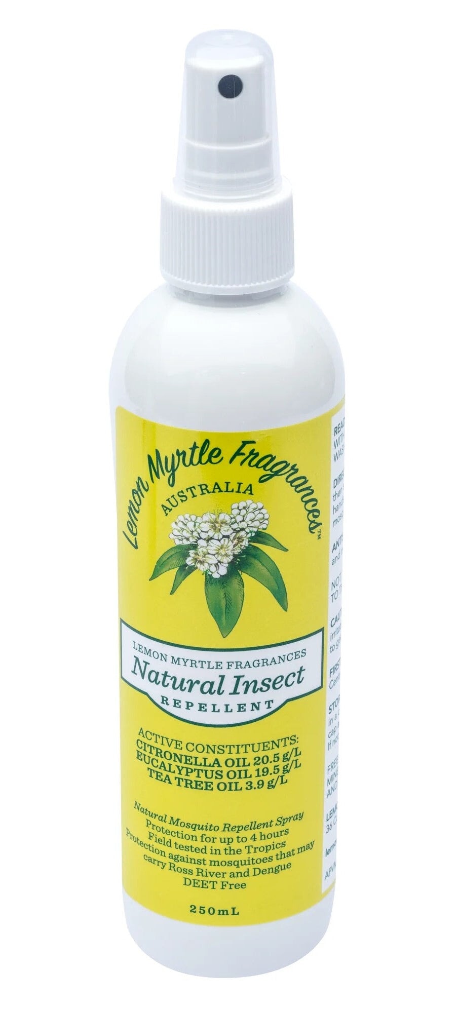 Insect Repellent Spray Lemon Myrtle 250ml Unique 