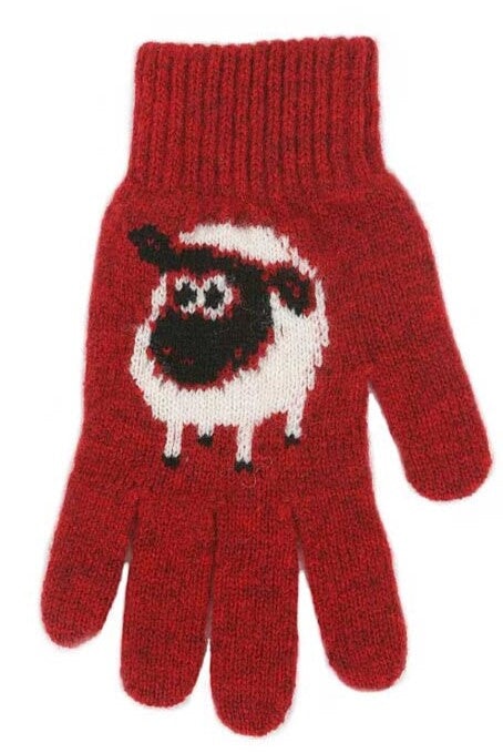 Gloves Wool Sheep Lothlorian L Red 