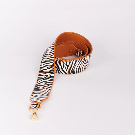 Strap Handbag Tiger Print/Tan - 105cm Strap The Label 