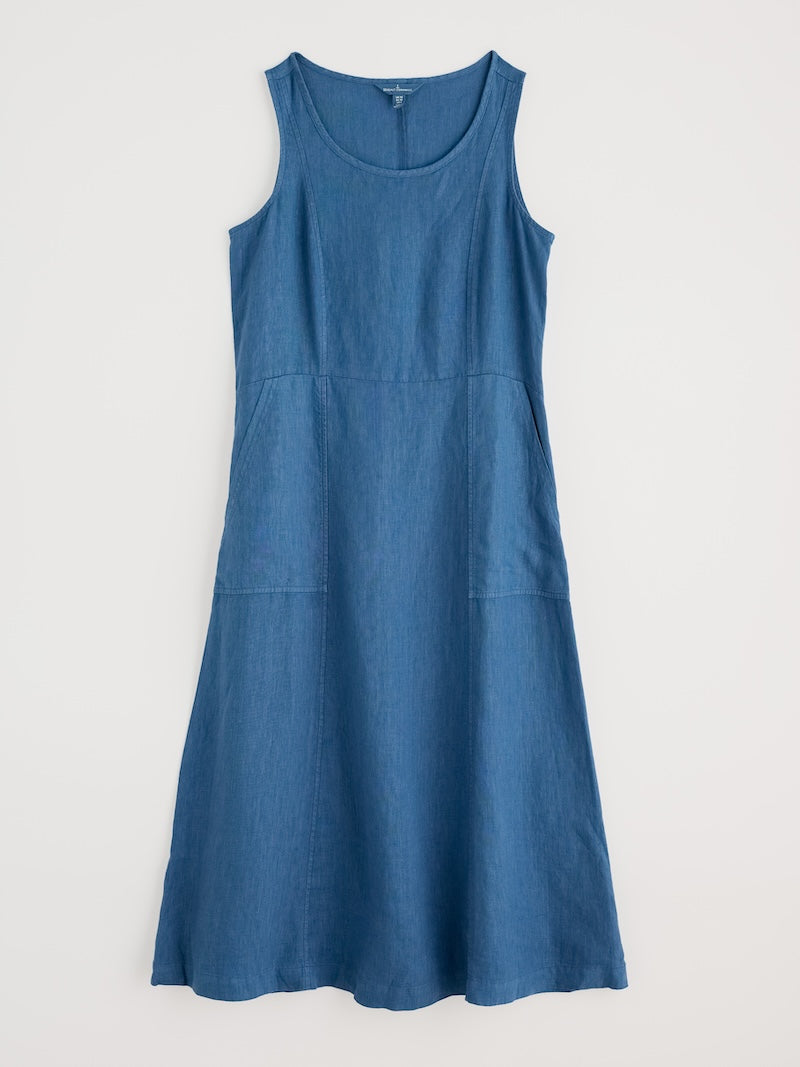 Women's Sleeveless Grass Wave Dress
