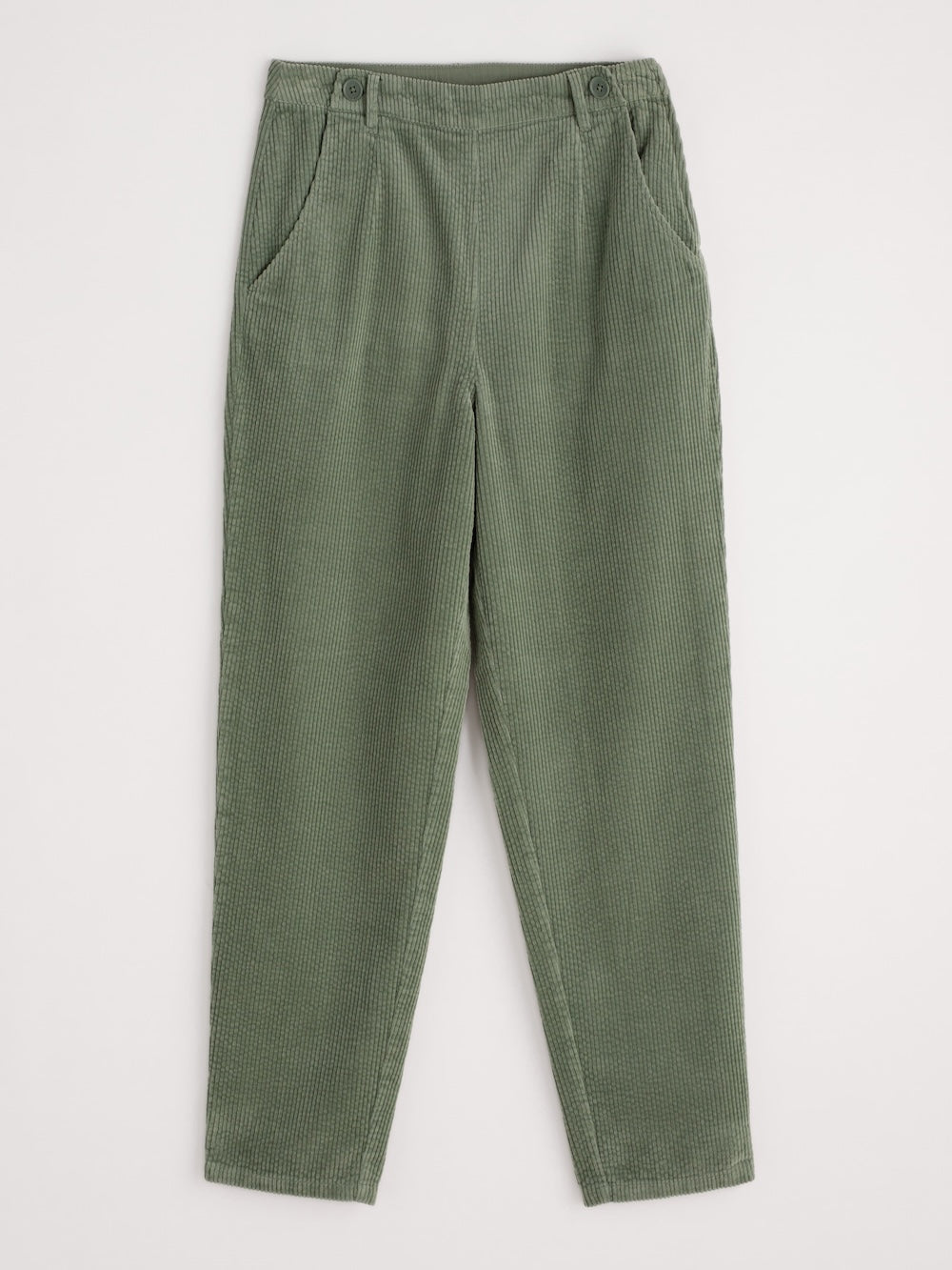 Green pants on a white background
