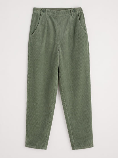 Green pants on a white background