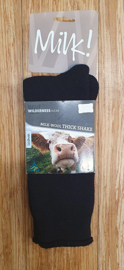 Sock Milk Thick Wilderness wilderness Wear M12-15 Black 
