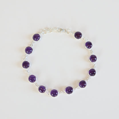 Amethyst Small Circle Bracelet