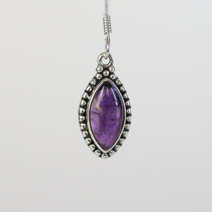 Amethyst Silver Earrings