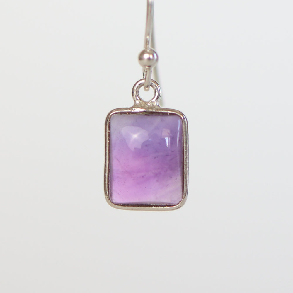 Amethyst Silver Earrings