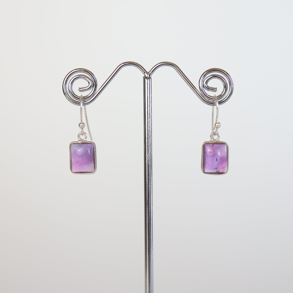 Amethyst Silver Earrings