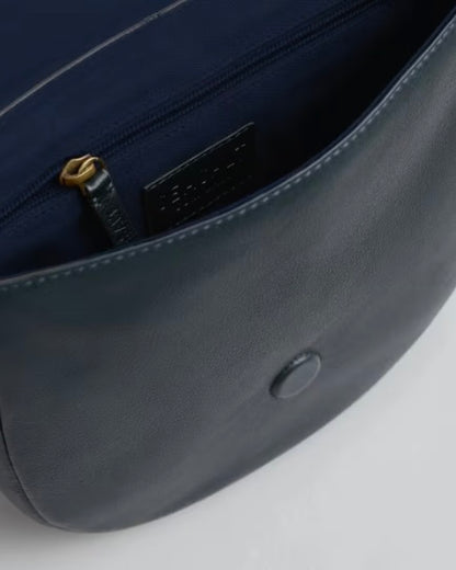 Inside navy blue bag