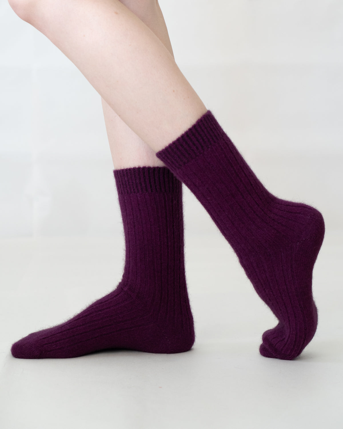 Socks Possum Merino Ribbed