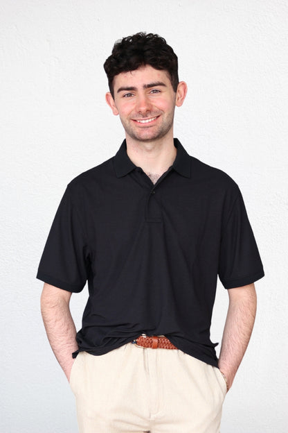 Men's ETL Seawool Polo Shirt - Jet Black