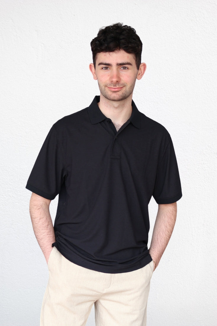 Men's ETL Seawool Polo Shirt - Jet Black