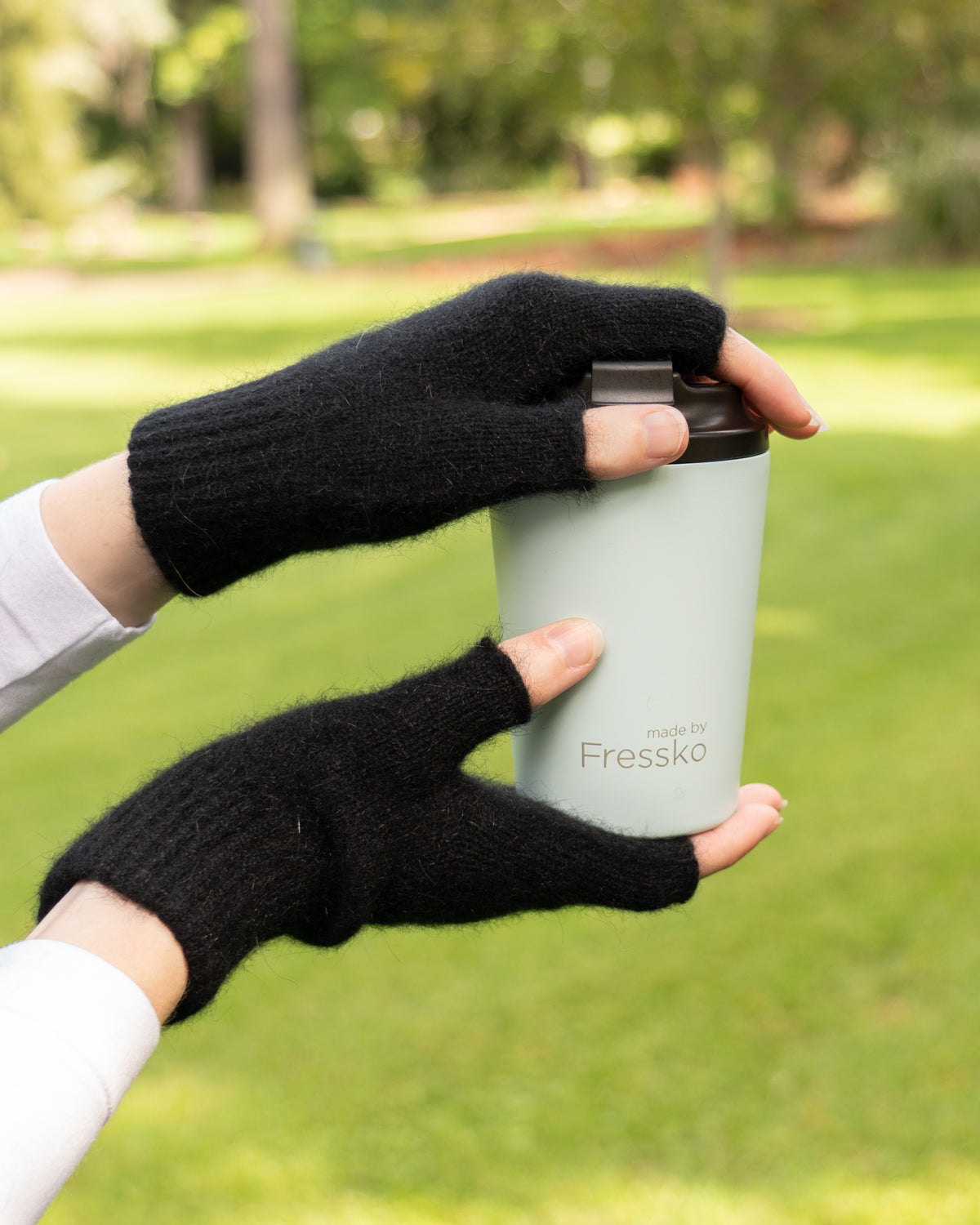 Gloves Fingerless Possum Merino