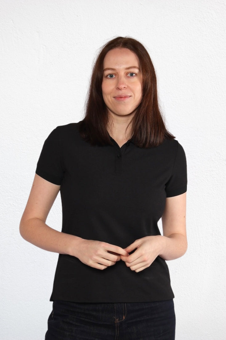 Women's ETL Seawool Polo Shirt - Jet Black