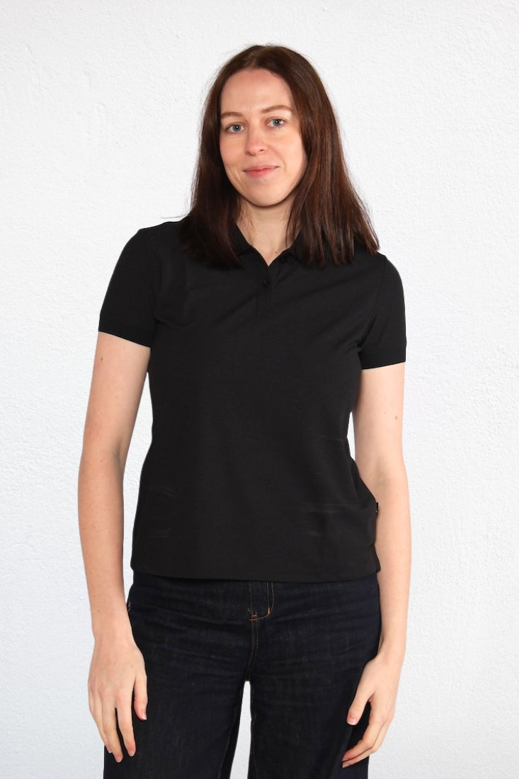 Women's ETL Seawool Polo Shirt - Jet Black