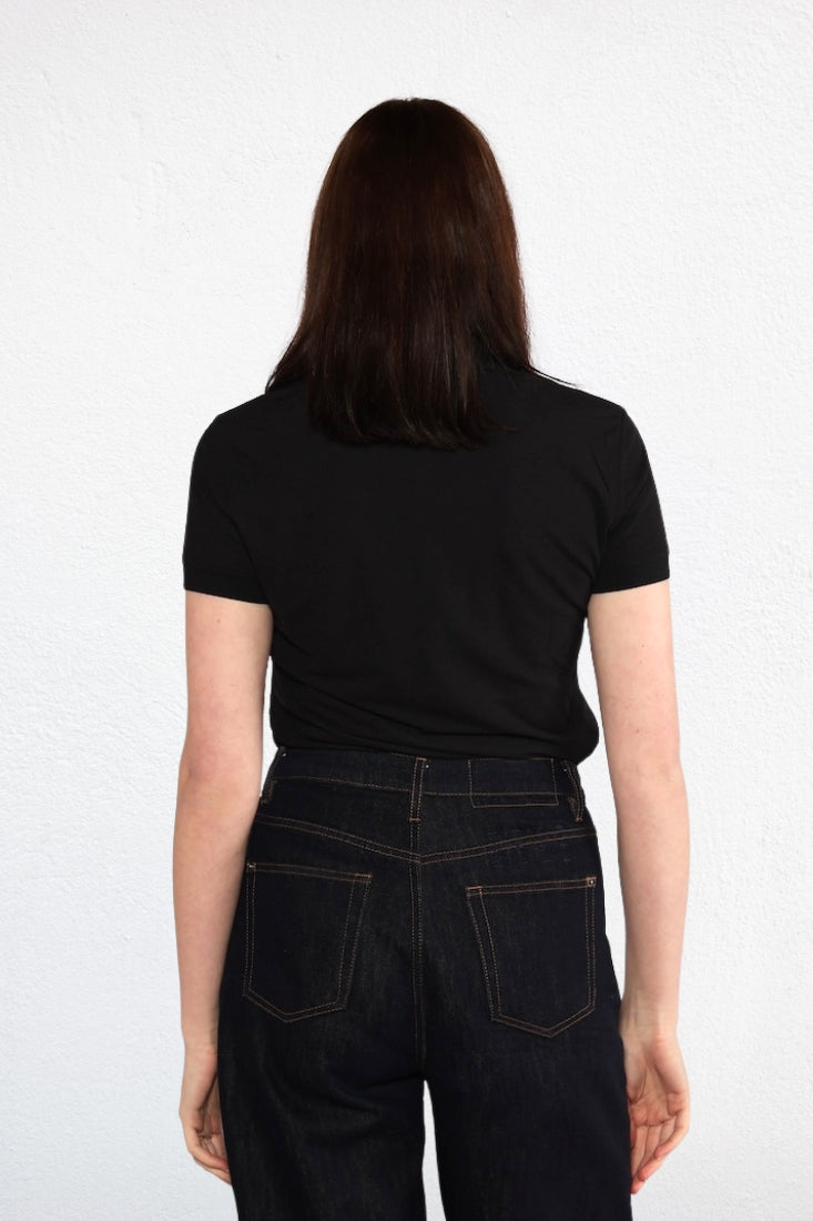 Women's ETL Seawool Polo Shirt - Jet Black