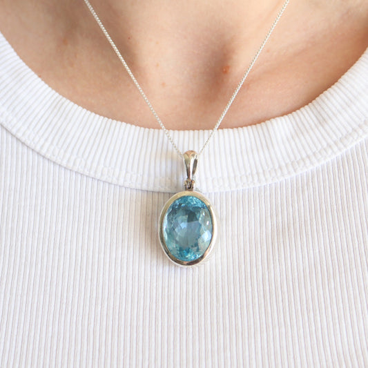 Blue Topaz Pendant