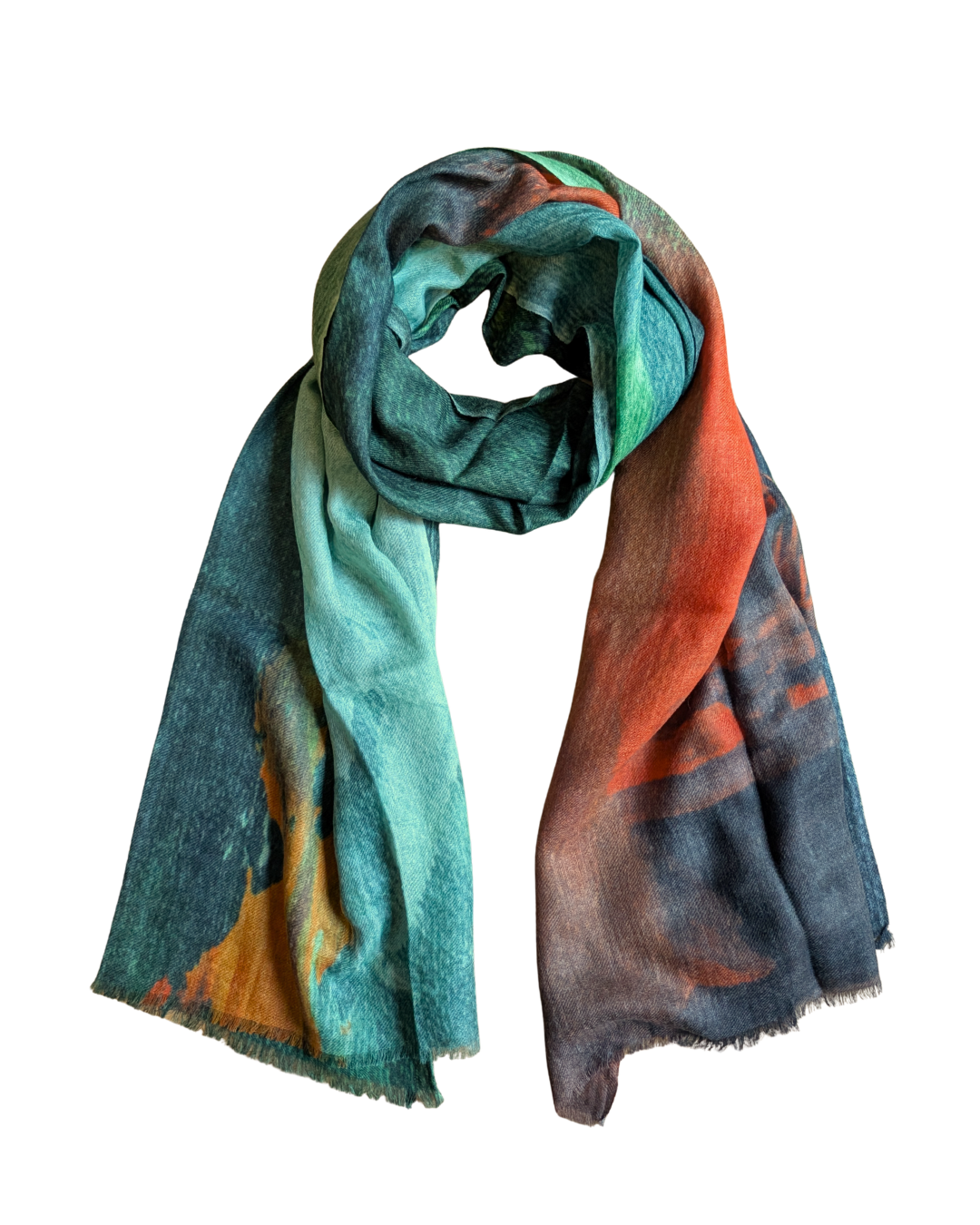 Fine Merino Printed Scarf