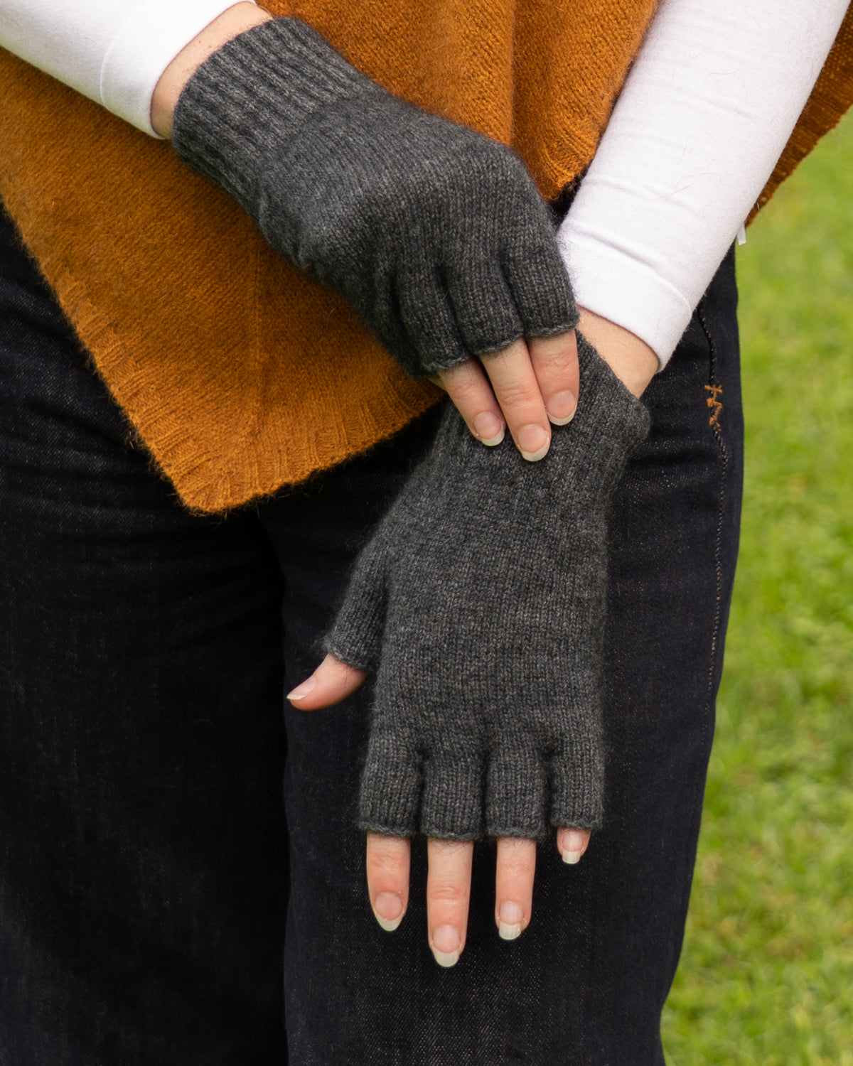 Gloves Fingerless Possum Merino
