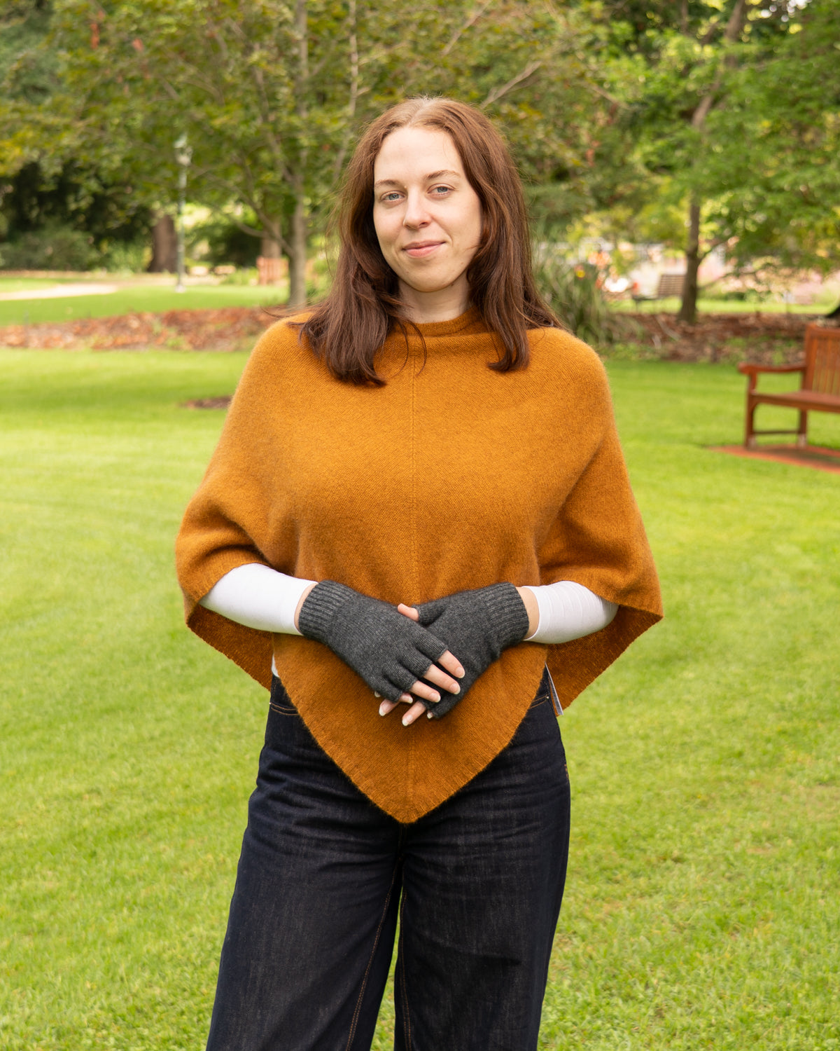 Gloves Fingerless Possum Merino