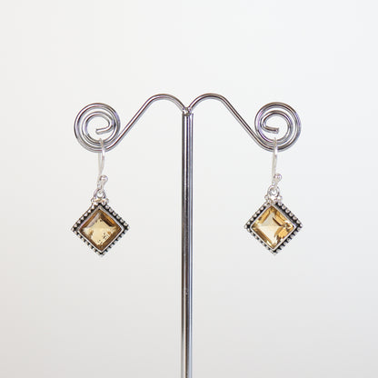 Citrine Silver Earrings