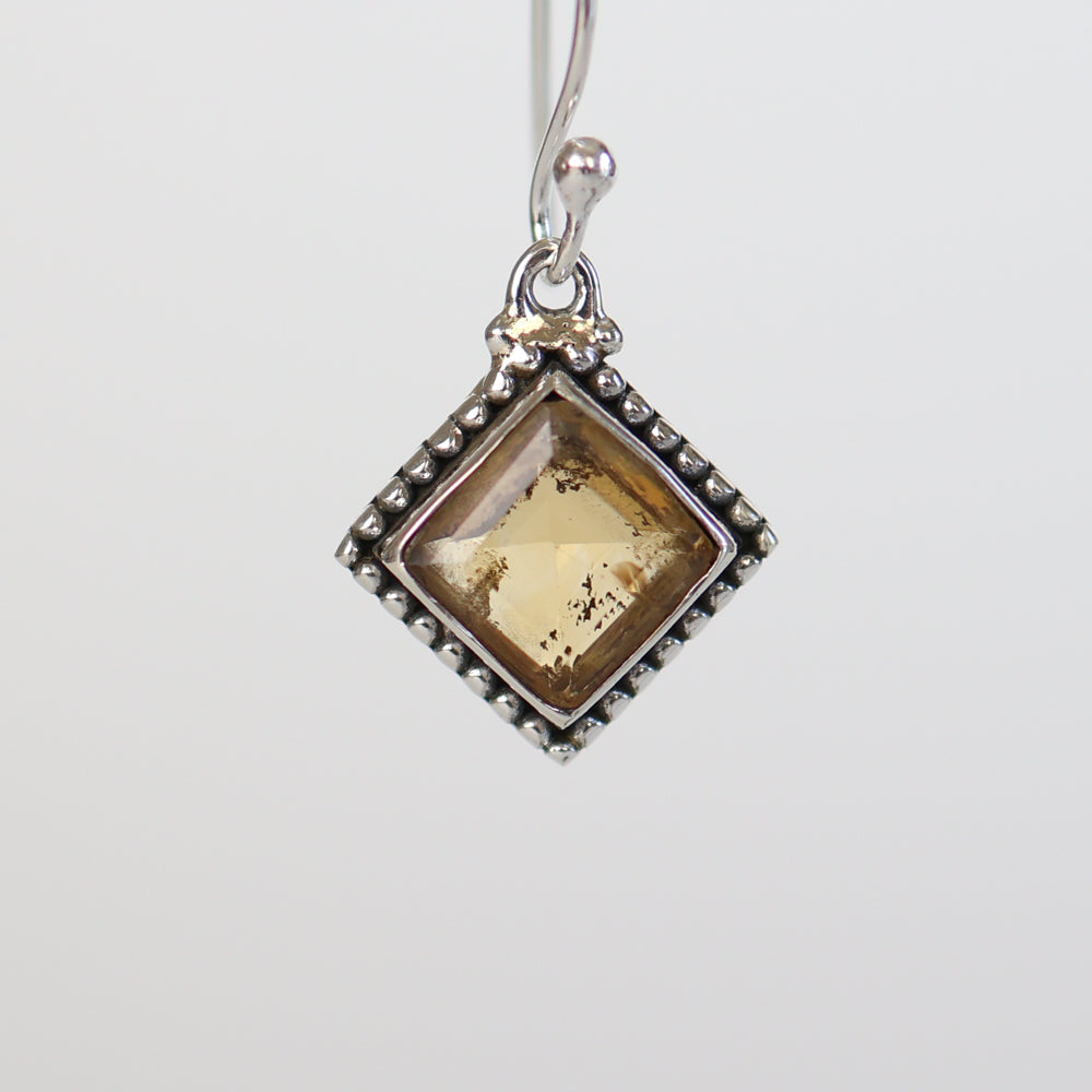 Citrine Silver Earrings